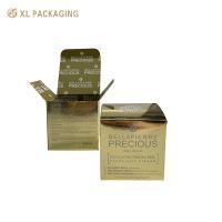 XL Packaging Printed Foldable Card Box Gold Card Paper Folding Card Box Glass Jar Packing Eye Cream Card Paper Box Skin Care Cardboard Box