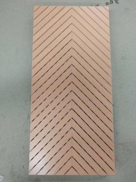 Grooved Decorative Wood Acoustic Wall Panels Tongue And Groove Soundproofing Board