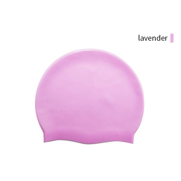 Custom Logo Silicone Waterproof Swimming Cap For Adults Swim And Dive
