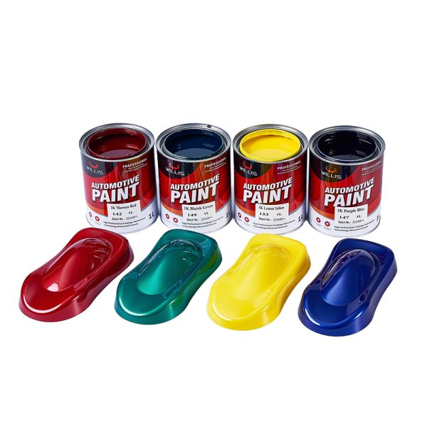 Customized 1K 2K Solid Color Acrylic Resin Liquid Car Repair Paint Good Price Automotive Spray Coating Auto Base Paint