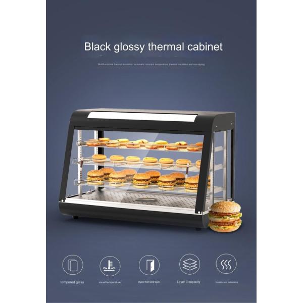 30 KG Stainless Steel Food Warmer Display Showcase with Automatic Constant Temperature