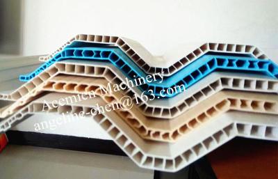 plastic PVC hollow wave roofing sheet/roof tile extruder machine production line plant