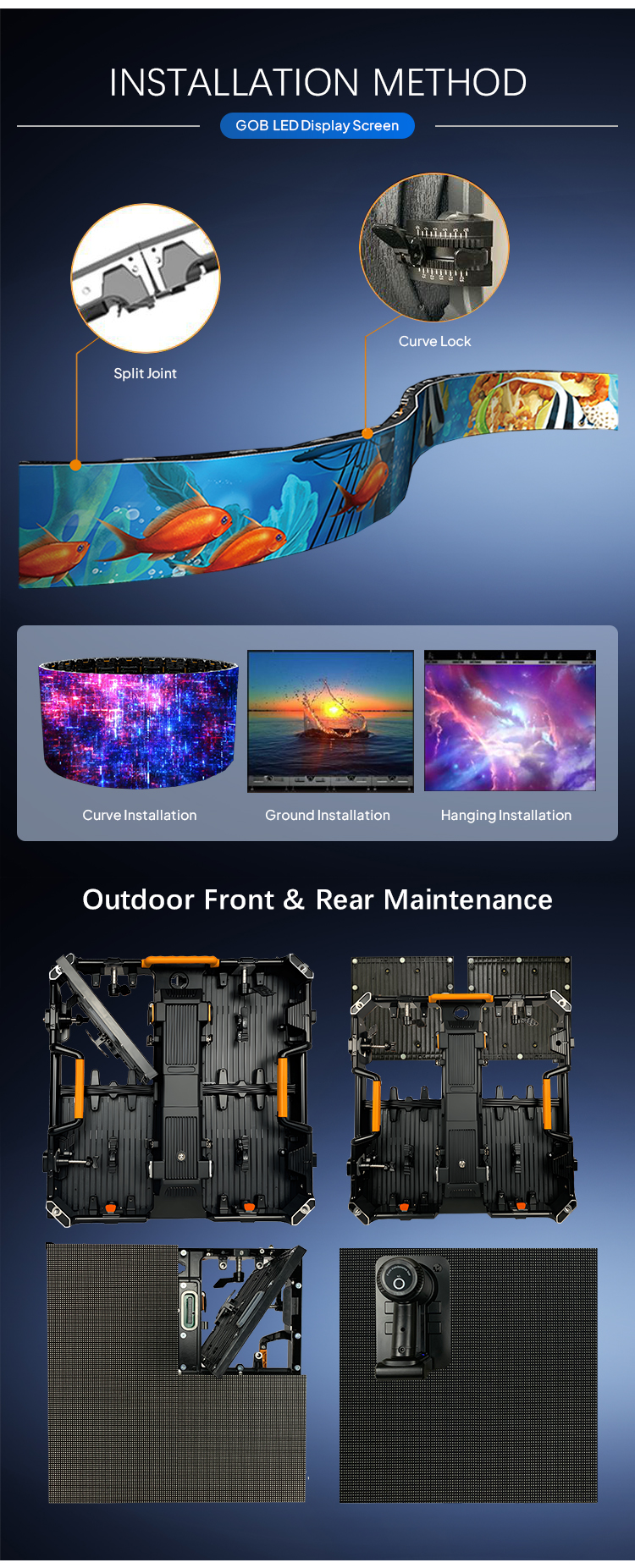 Best Quality Customized Indoor Digital HD Poster LED Display Panel Stage LED Screen for Concert