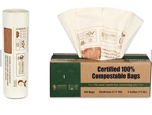 Bagease Bagplastics Biodegradable polythene cassava grocery bio carry degradable plastic bag corn starch shopping bags