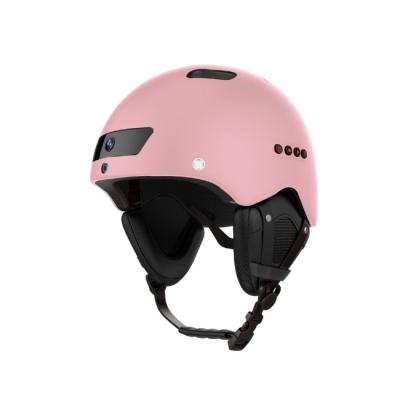 Bluetooth BT 5,0 capacetes elétricos cor-de-rosa da bicicleta de RoHS com piscas-pisca