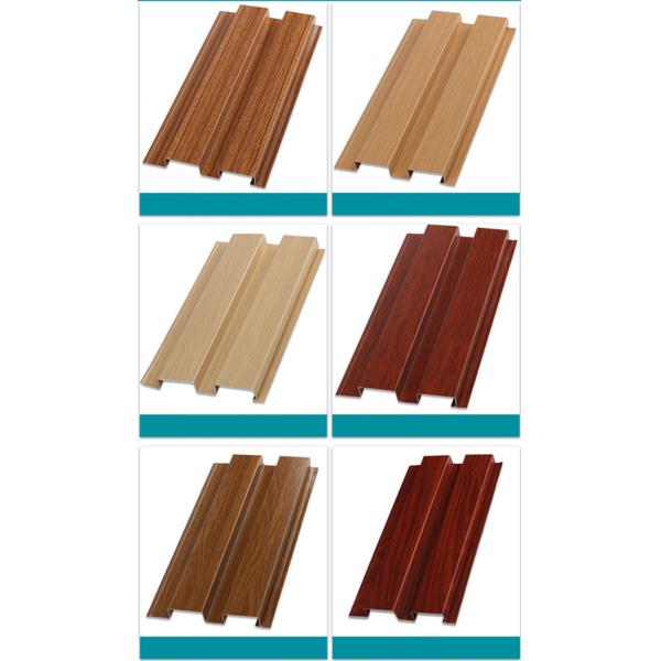 House Interior Wood Grain Aluminium Alloy Profile Fluted Wall 3d Ceiling Panels