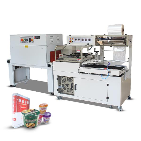 Fruit and Vegetable Tray Stretch Cling Film Shrink Wrapping Packaging Machine Semi Automatic Heating Tunnel Pack Machine