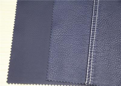 Durable PU Coated Leather Anti - Mildew , Polyurethane Faux Leather Fabric