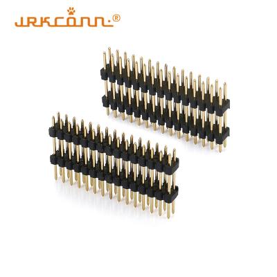 Double rangée 2.54 connecteur à broche en tête de broche DIP droit de type 4 - 80 contacts en tête à angle droit