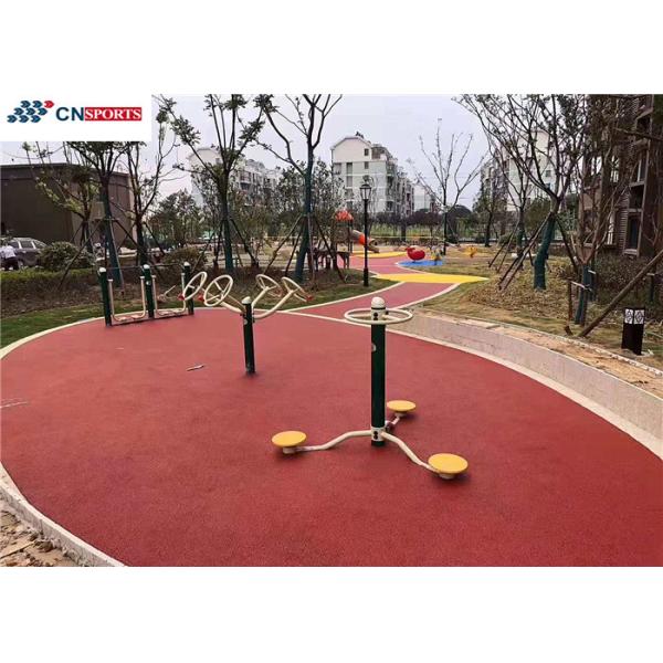 Red Laminated Moving EPDM Rubber Flooring Waterproof Soundproof Anti Slide