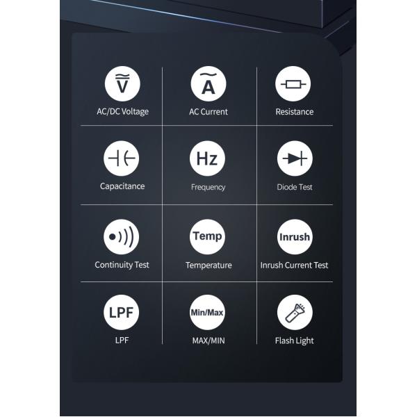 Автоматическое и ручное измерение МИНИМАЛЬНЫХ значений МАКС измерителя величины тока INRUSH метра T-RMS струбцины цифров ряда