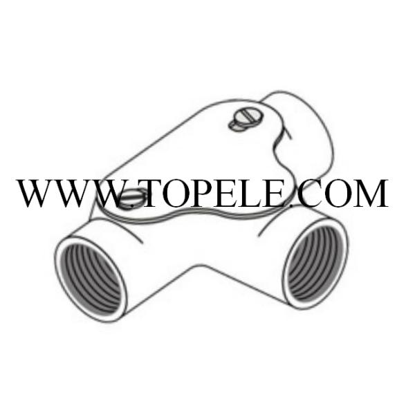 Malleable BS4568 Conduit And Fittings Three Way Channel Inspection Tee Junction Box