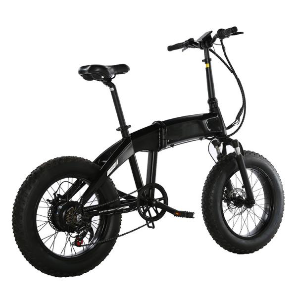 48V Fat Tire Electric Mountain Bike Full Suspension 20 Inch 10000mAh