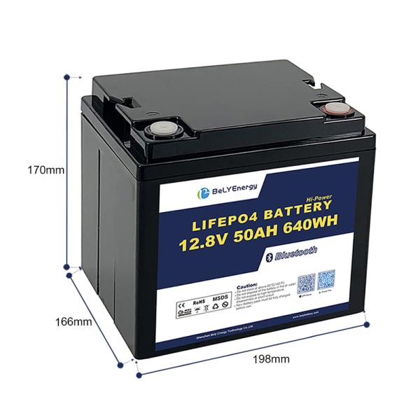Bluetooth литийная батарея 12V50Ah с постоянным зарядом 50A