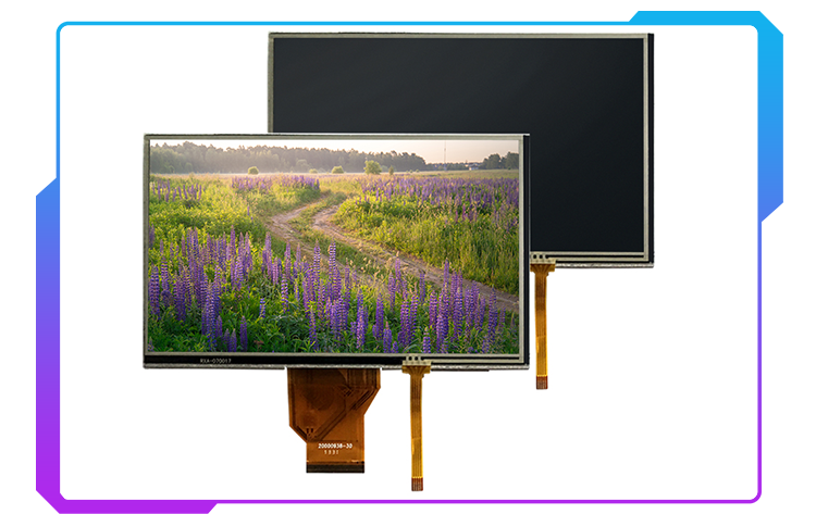 Custom 800x480 7 Inch HD IPS Display 50 Pin WVGA LCD TFT Touch Screen