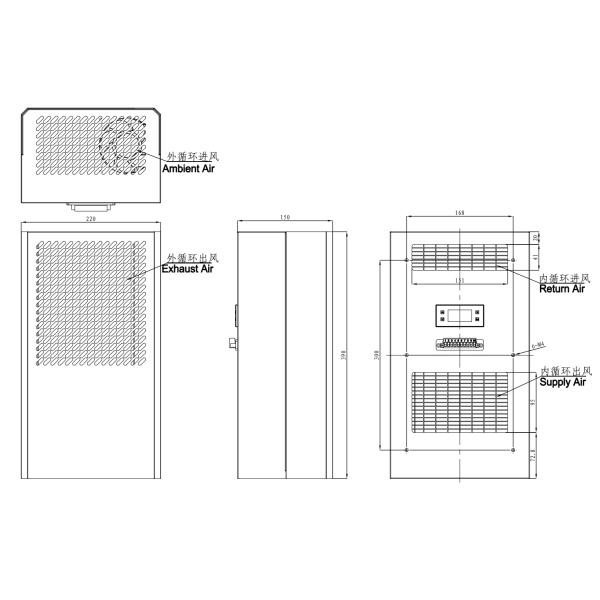 Переменный кондиционер шкафа частоты DC48V 300W