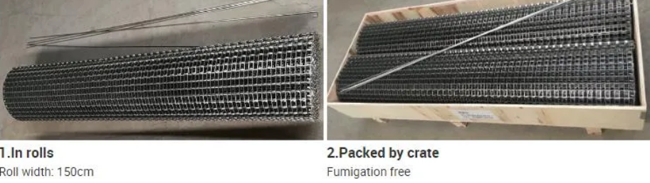Horseshoe Conveyor Belt Metal U Shape Honeycomb Belt Mesh