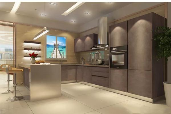 jinhengsteel Retro style high end kitchen cabinet designs with stainless steel cabinet