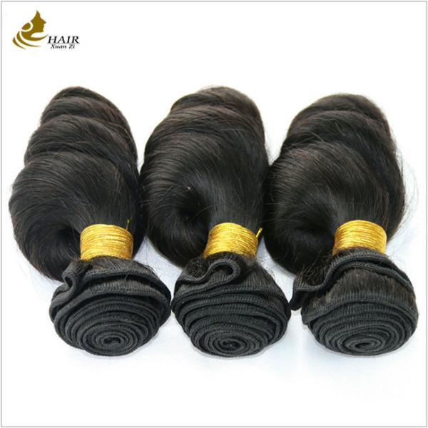 100% Human Virgin Remy Hair Double Drawn Brazilian Hair Extensions Human Hair Weft