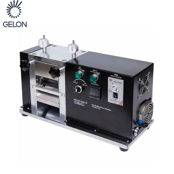 Lab Desktop Battery Electrode Manual Roller Pressing Machine with Adjustable Rolling Thickness and Heating Rolling for High Precision Cylindrical Roller