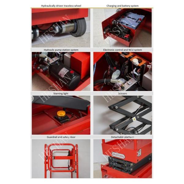 Промышленные мобильные электрические гидравлические Scissor подъем самоходные 3.9M 300kg