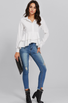 Дизайны блузки добавочного офиса одежды женщин размера самые последние