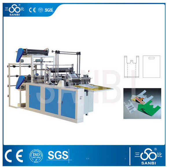 Double Lines Plastic Bag Making Machine 100pc/min For Convenient Bag