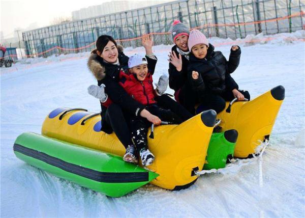 10 Seats Inflatable Toy Boat Double Lane Game Water Playground For Skiing