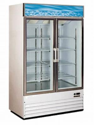 Double Glass Door Freezer , Stand Up Freezer Glass Door Easy Adjustable