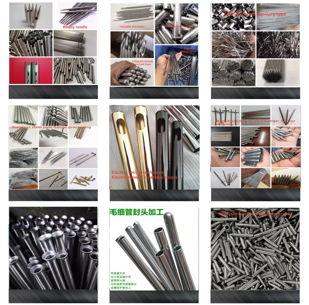 Stainless Steel Tube Sensor Housing Cap Taper Diameter Change