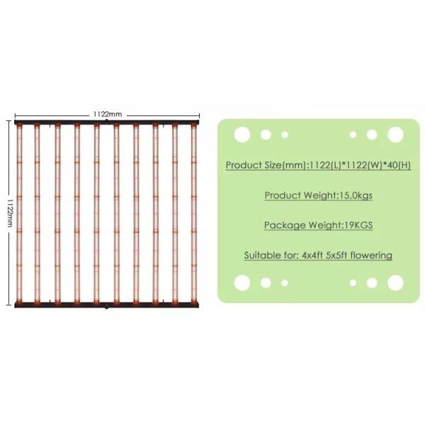 Indoor 6x6 Plant LED Grow Lights UV 385nm 395nm IR 730nm 740nm