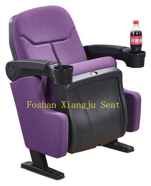 Soft Polyurethane Foam Cinema Theater Chairs Low Back Church Auditorium Seating