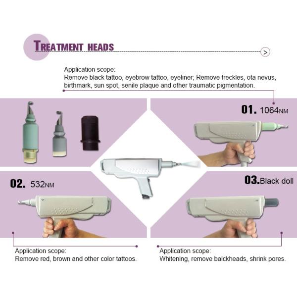 1000mj ND YAG Laser Hair Removal Machine Body Tattoo Pigments Removal Without Injury