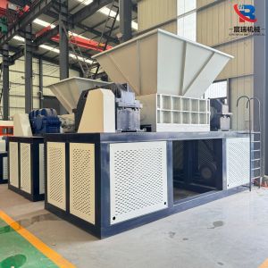 Textile Waste Double Shaft Shredder - Used Clothes & Fabric Scrap Shredding