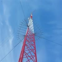 20M Meter Hot Dip Galvanized Tubular Steel Guyed Wire Tower 5G Radio Antenna Telecommunication Mast
