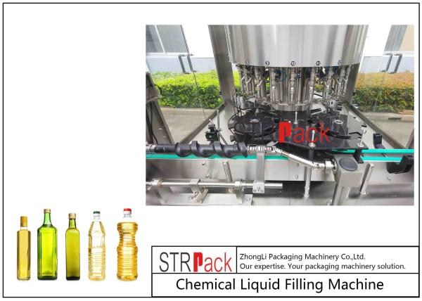 食用油の回転式Monoblock自動満ちるおおう機械8000bph 100ml - 1000ml