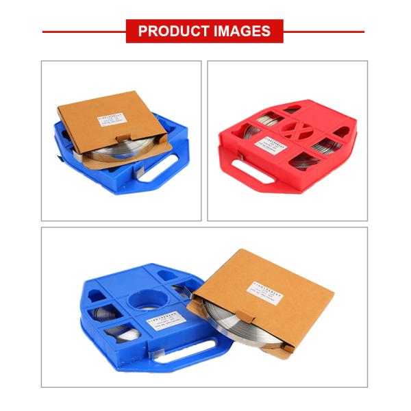 201 304 Cinturón de banda de acero inoxidable para poste de telecomunicaciones al aire libre 300M por rollo