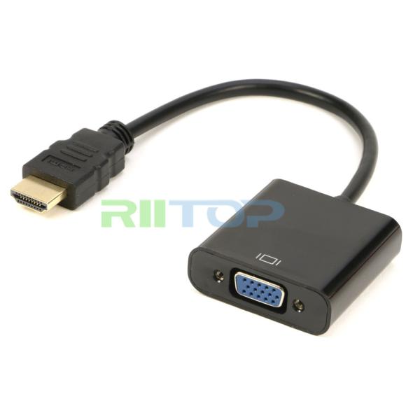 HDMI To VGA Converter Adapter Cable HD 1080P 1080P HDMI Male to VGA Female Video for PC DV