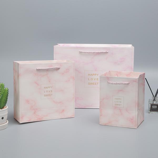 Custom Reasonable Boutique Retail Paper Gift Shopping Rope Handle Bag Custom Order
