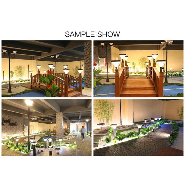 Водоустойчивый свободный связывая проволокой свет на открытом воздухе дорожки солнечный, интегрированная солнечная лампа приведенная 100lm