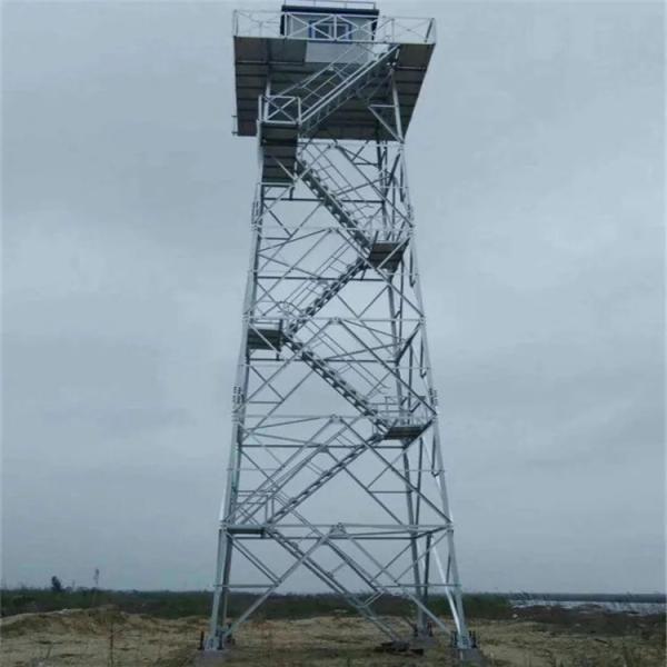 Customized 4-leg Tower Fire Guard Security Tower Angle Steel Fire Protection Watching Tower Monitoring System Watchtower