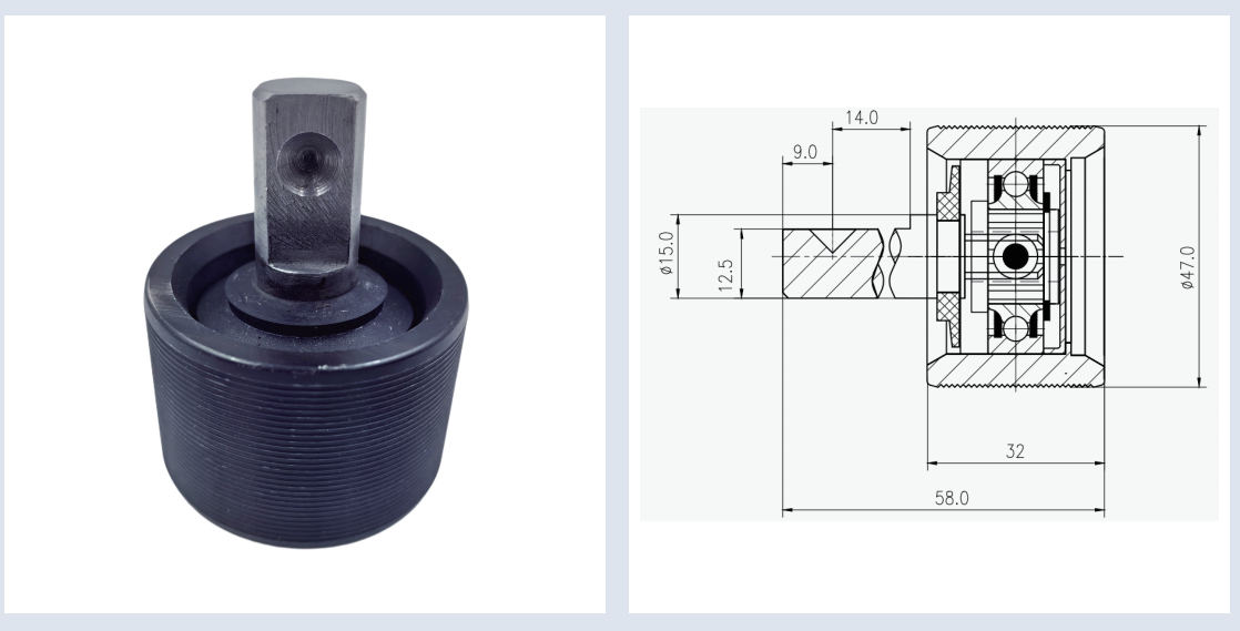 SGLG-A-04 TMT Top Roller Core Top Roller Texturing Machine Spare Parts