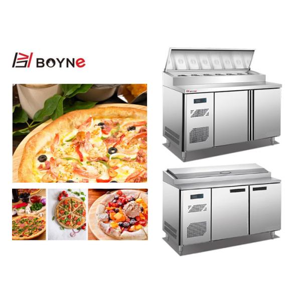 Air Cooled Pizza Table Commercial Kitchen Equipment Pizza Work Table With Chiller