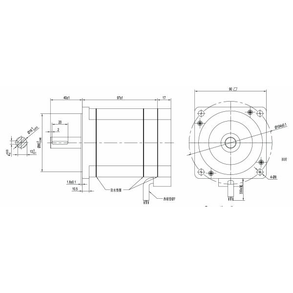 Мотор 440W 1,4 Nm 86BLF01F 003 постоянного магнита наивысшей мощности Dc310v безщеточный
