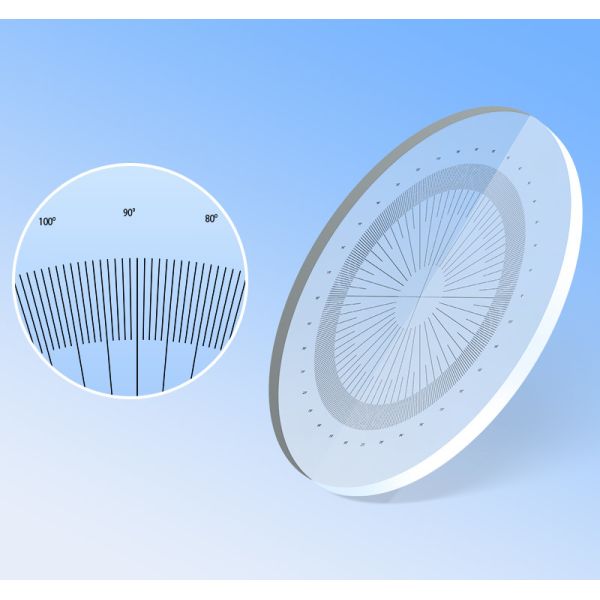 High Precision Quartz Glass Protractor Reticle  Photolithography Reticle