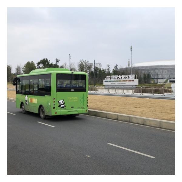 Wheelbase 2840mm Intercity Pure Electric Bus Steering Position LHD 6.6m
