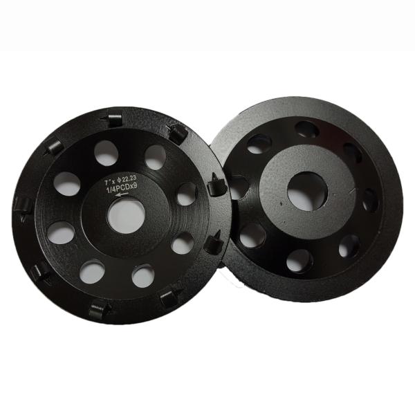 Diamond PCD Cup Grinding Wheel Arbor Hole Size 22.23mm / M14 Standard Hardness