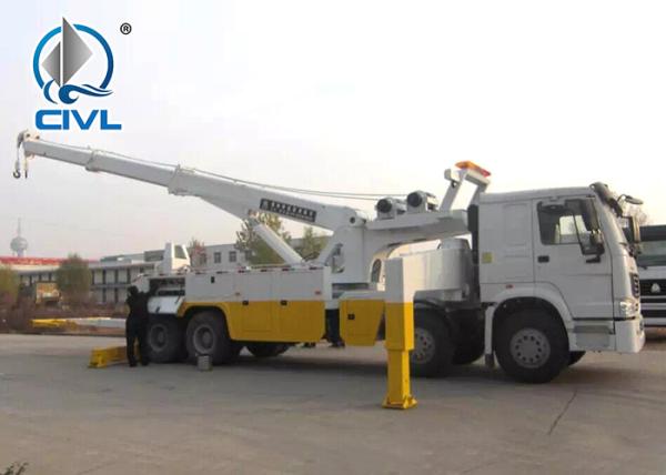 Diesel Obstacle Trucks HOWO White 30 TON Wrecker Tow Truck Tow Truck Heavy Duty Truck Tow Truck