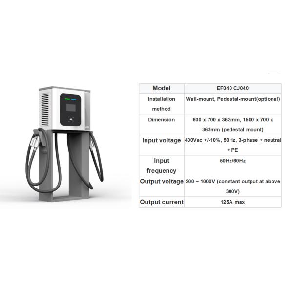 40kw участок CHAdeMO OCPP 1,6 автомобиля RFID 3 зарядной станции DC EV быстрый CCS