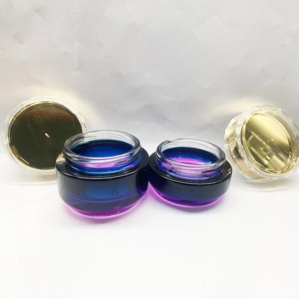 Круглые прямые стеклянные опарникы сливк замораживая 50g 30 граммов для косметической упаковки